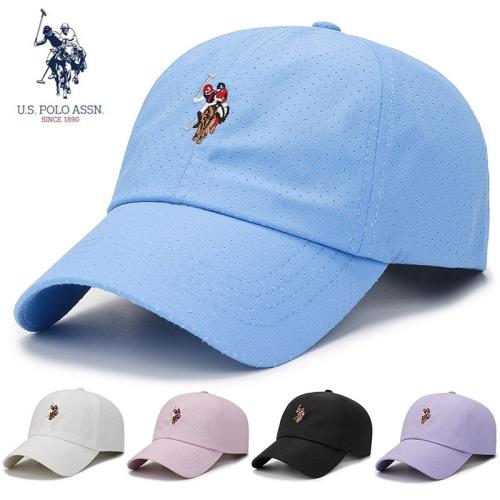 POLO保羅帽子男士薄網帽棒球帽太陽帽透氣休閑鴨舌帽女遮陽防曬帽