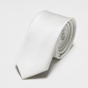 白色韓版6CM職業正裝結婚禮領帶