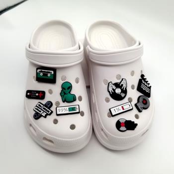 鞋花洞洞鞋配飾diy材料適配crocs兒童cross裝飾扣可拆卸立體卡扣
