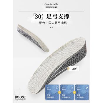 boost軟底足弓支撐內增高鞋墊