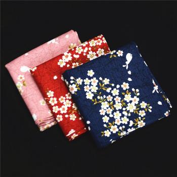 純棉面料小白兔櫻花風呂大手帕