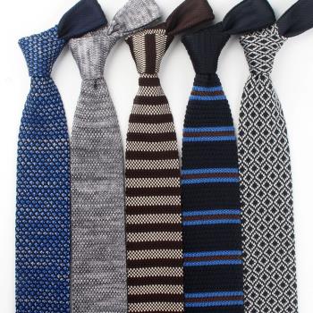 箭頭型6cm時尚韓版休閑毛線領帶