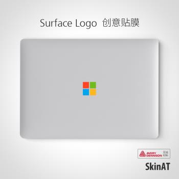 SkinAT微軟Surface Pro 4/5標志貼膜Laptop蘇菲創意Book2貼膜