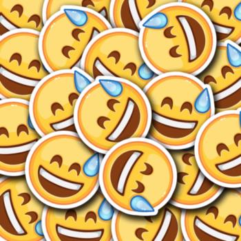 流汗黃豆貼紙emoji表情包個性搞笑抖音同款貼紙貼腦門防水3M貼紙