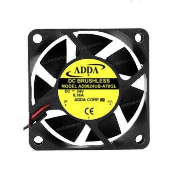 原裝ADDA 6025 24V AD0624UB/HB/XB/HS-A70GL/A71GL 6CM直流風扇