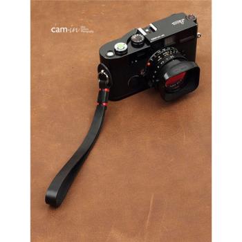 cam-in 頭層牛皮數碼單反相機手腕帶真皮微單相機手帶手繩WS009