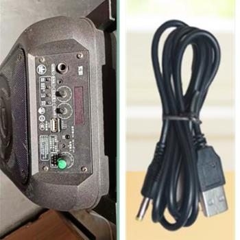 廣場舞音箱戶外拉桿音響充電器5v2A電源線充電線圓孔頭DC4.0轉接
