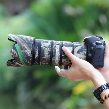 佳能70-200mf2.8鏡頭炮衣三代適用CANON相機小白傘迷彩保護套防塵