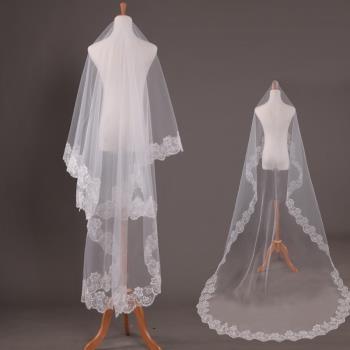 Long Bridal Veil Tulle Bride Veil Wedding Accessories 頭紗
