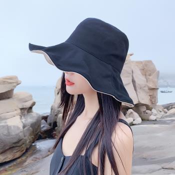 網紅款紫外線時尚韓版太陽漁夫帽
