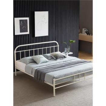 鐵床鐵藝床雙人床宿舍1.5米1.8米現代簡約加固加厚網紅單人鐵架床