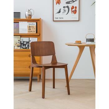 實木椅子北歐設計師款家用餐廳餐椅簡約現代日式書桌椅休閑靠背椅