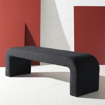 意式真皮床尾凳臥室衣帽間長凳實木床頭凳換鞋凳新中式簡約沙發凳