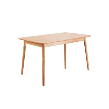 北歐全實木餐桌簡約現代餐桌椅組合小戶型家用長方型原木桌子飯桌