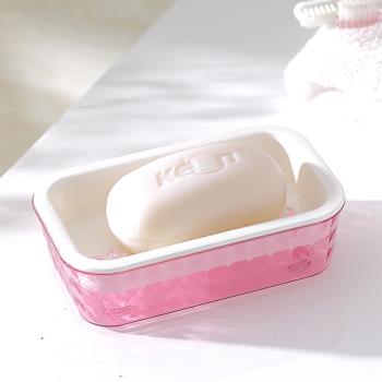 雙層帶瀝水創意塑料簡約肥皂盒