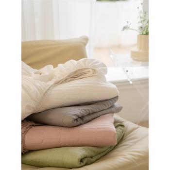 全棉絎縫夾棉床笠床罩床墊保護罩純棉單件床墊套純色席夢思保護套