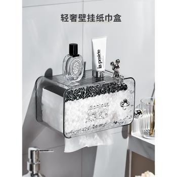輕奢衛生間置物架洗臉巾收納盒