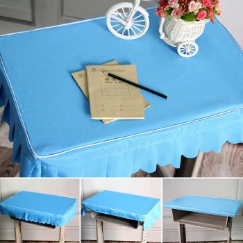小學生桌布桌罩課桌套罩40×60學校課桌布天藍色防水書桌學習桌套