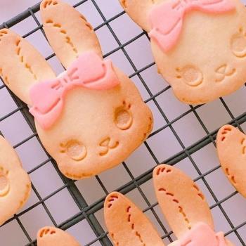 網紅日式卡通兔子小綿羊胡蘿卜餅干模復活節人氣親子家用烘焙工具