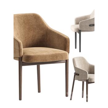 北歐輕奢實木餐椅現代簡約設計師家用扶手休閑酒店咖啡椅書桌椅子