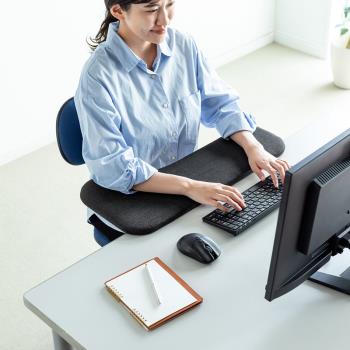 日本SANWA山業桌面延長延伸板手臂托鍵盤支架鼠標墊托電腦手托架
