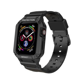 適用蘋果apple watch8手表iwatch7/6/5/se/3/4代s8透明全包一體表帶s7/s6保護殼ultra運動硅膠男女s5配件49mm