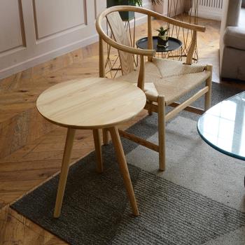 小戶型家用邊幾圓形角幾實木電話幾 北歐簡約創意小茶幾沙發邊桌