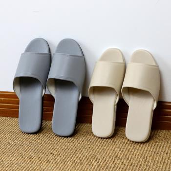 2022夏季新款pu軟皮涼拖鞋美容院專用待客家居室內木地板靜音防滑