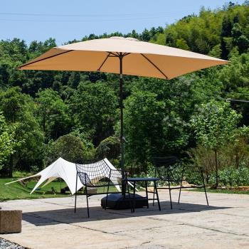 大號長方形四角戶外遮陽傘庭院網紅羅馬傘室外露營商用防曬太陽傘