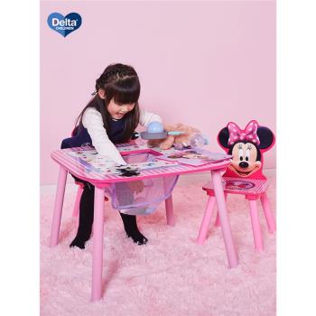 迪士尼兒童桌椅套裝寫字桌家用寶寶書桌玩具兒童桌子小椅子