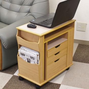 日式沙發邊柜現代簡約迷你小茶幾多功能移動電腦桌邊幾角幾窄邊柜