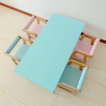 幼兒園桌子長方形兒童專用桌子家用實木幼兒園桌椅早教繪本館桌椅