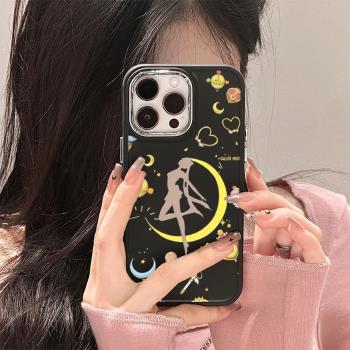 創意日韓美少女戰士適用於15pro蘋果13手機殼iphone14promax新款11矽膠12pro/xsmax女生xr全包防摔情侶保護套