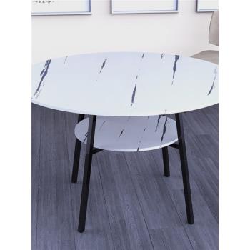 小圓桌洽談桌餐桌家用雙層桌椅組合套裝陽臺小戶型一桌兩椅接待桌