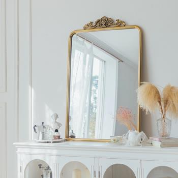 你可居法式化妝鏡壁掛掛墻式臥室浴室衛生間鏡子桌面梳妝鏡墻鏡