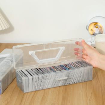 奧特曼卡片收納盒透明手提可疊加大容量收納箱密封防塵防氧化盒子
