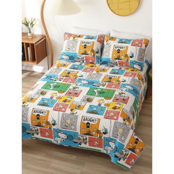 史努比卡通床墊學生宿舍1.8米1.5米四季通用純棉榻榻米墊家用床褥