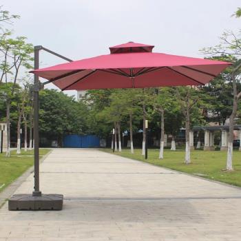 澳朵羅馬傘戶外傘遮陽傘庭院傘紅綠白色傘室外3米圓方形擺攤大傘