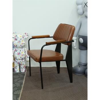 復古工業風椅子美式家用靠背餐飲凳子極簡創意個性設計師鐵藝餐椅