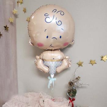 ins韓國嬰兒寶寶生日派對welcome baby shower裝飾百天滿月氣球