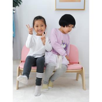 兒童沙發椅雙人看書舒適座椅幼兒園角落軟椅沙龍靠背椅寶寶小沙發
