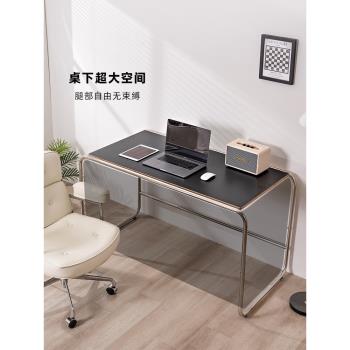 電腦桌家用現代簡約辦公書桌 臥室職員桌椅會議書房簡易臺式桌