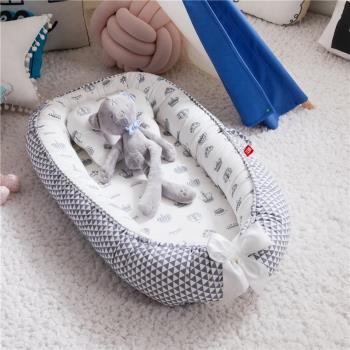 便攜式新生嬰兒床中床可移動折疊防壓新生兒bb仿生床墊可拆洗