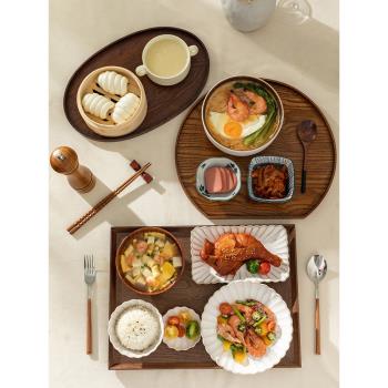 摩登主婦一人食餐具精致家用儀式感日式早餐帶托盤高顏值碗盤套裝