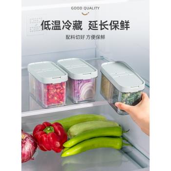 優勤冰箱盒子收納盒整理神器蔥姜蒜保鮮盒瀝水蔥花食物水果密封盒