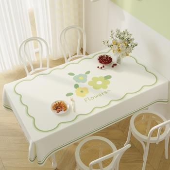 PVC桌布防水防油防燙免洗家用塑料桌布臺布長方形餐桌布茶幾桌布