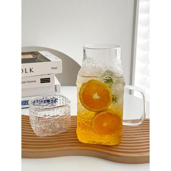 復古玻璃杯大容量1000ml耐高溫飲水壺辦公室家用冷水壺杯子套裝