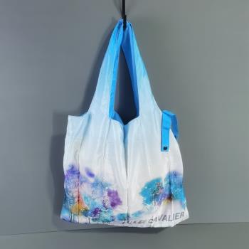 超美超值超大號防水尼龍可折疊環保超市購物袋單肩包手提袋買菜包