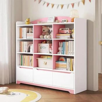 兒童小書架玩具置物架小孩書櫥家用學生書柜書本簡易收納柜閱讀架