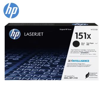 【HP 惠普】 151X LaserJet 高列印量 黑色原廠碳粉匣 (W1510X)
